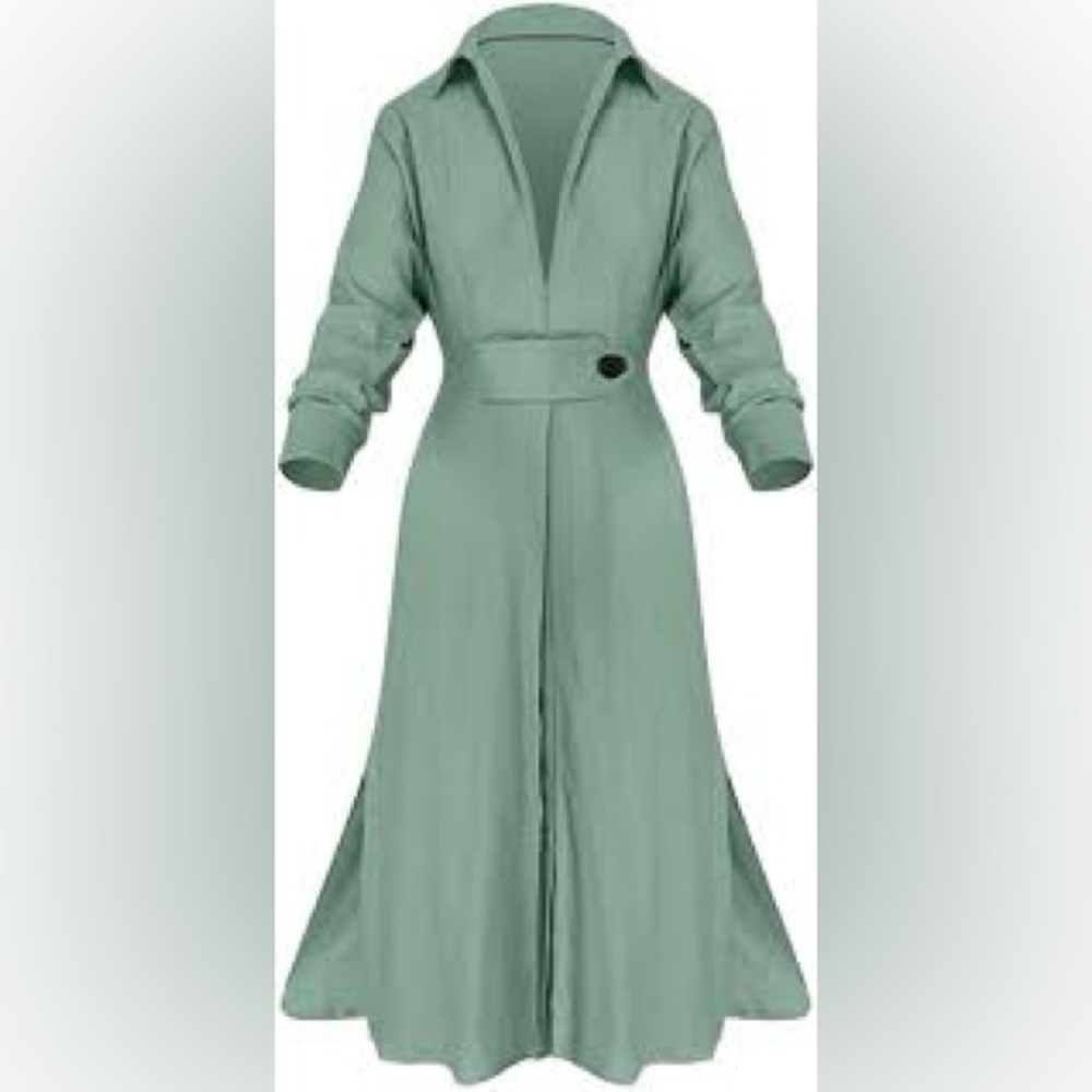 X&Y, Beautiful Lightweight, Soft Teal Green, POCKETS,Excellent Condition,Size XL - Picture 6 of 8